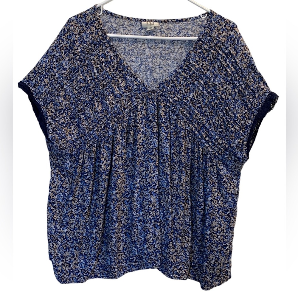 ANA V-Neck Short Sleeve Babydoll Top Size XXL - Picture 11 of 11